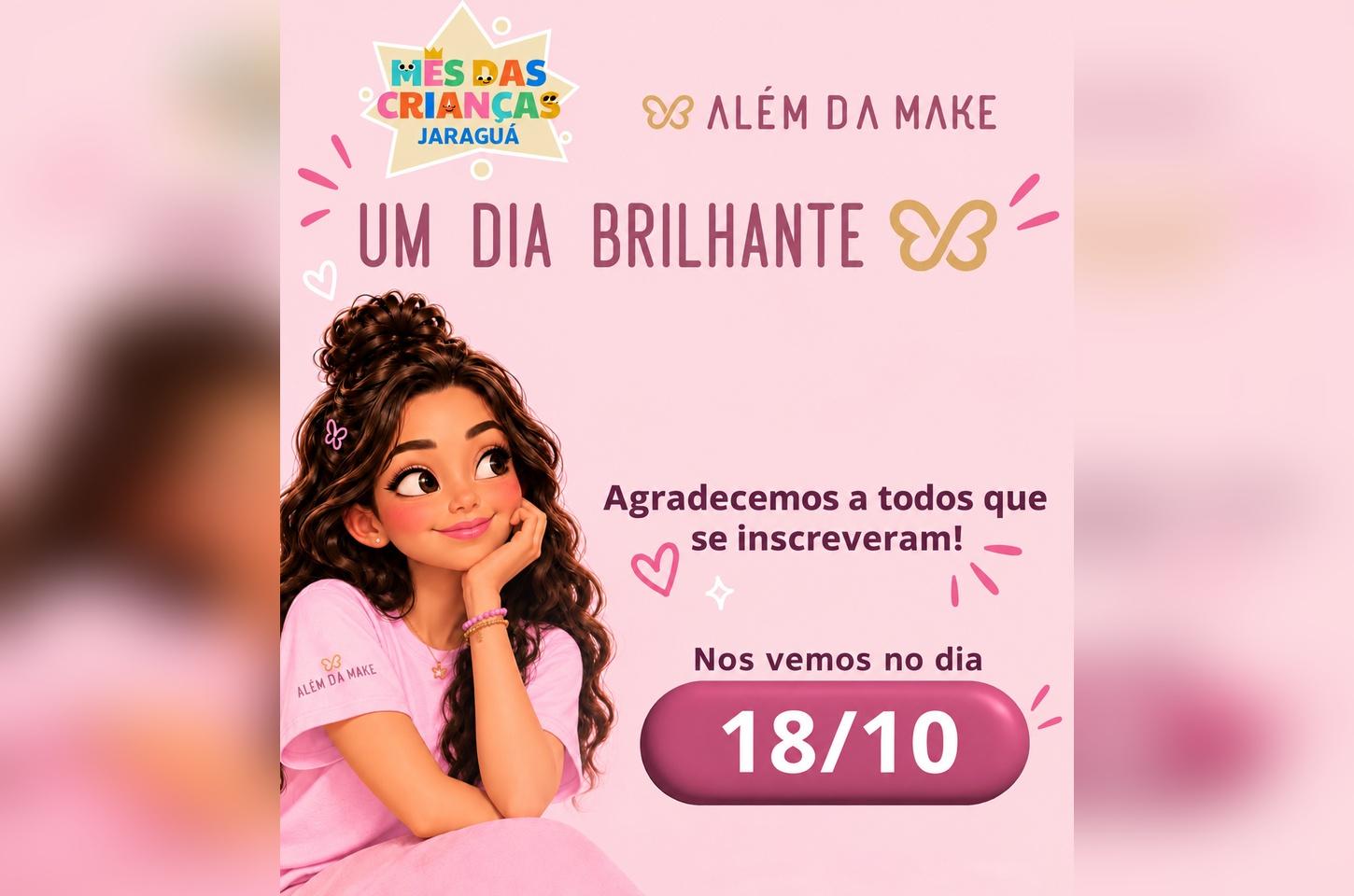 Oficina gratuita de automaquiagem incentiva criatividade e autoestima infantil em Araraquara