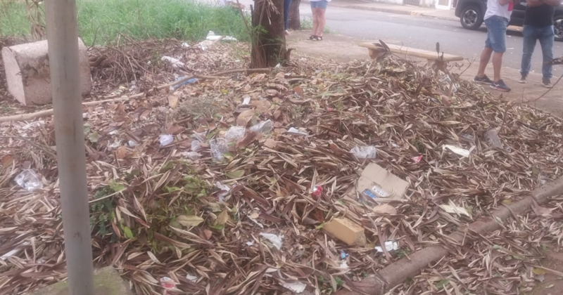 Moradores cobram limpeza de praça no Yolanda Ópice