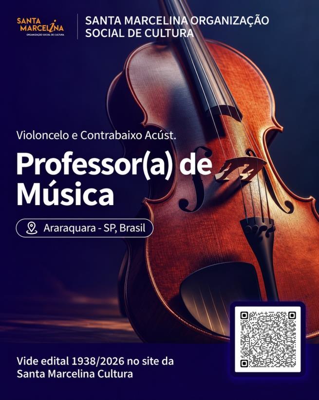 Projeto Guri abre vaga de emprego para professor de música em Araraquara