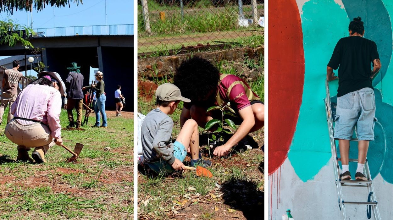 Mutirões de voluntários transformam espaço público em São Carlos