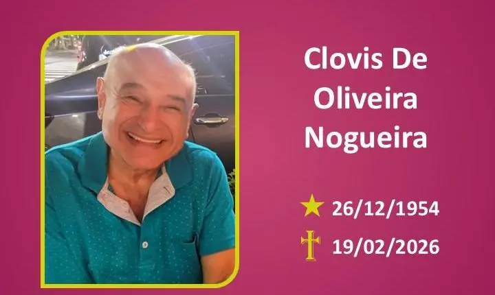 A Funerária Bom Jesus comunica o falecimento de Clovis De Oliveira Nogueira 