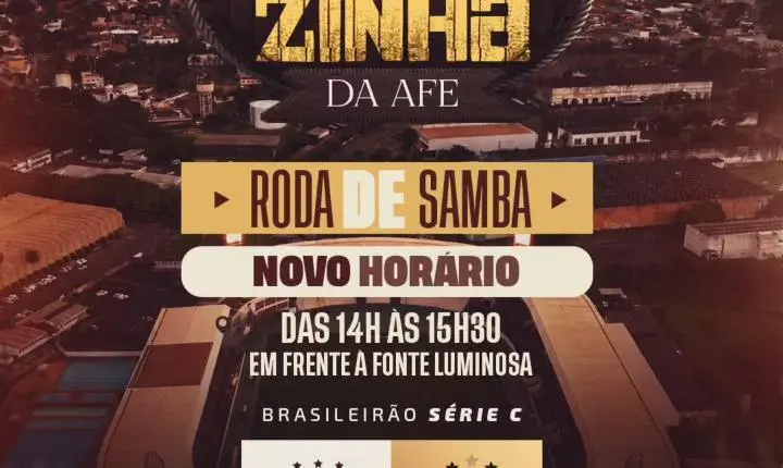 Ferroviária promove Tardezinha da AFE com samba antes da partida