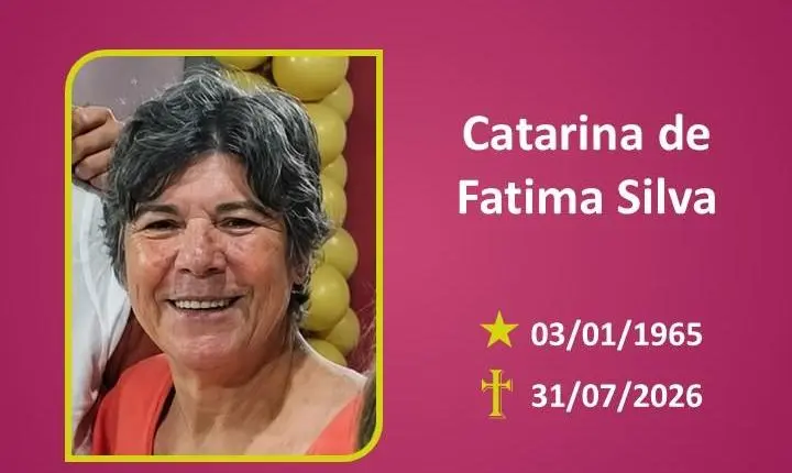 A Funerária Bom Jesus comunica o falecimento da Sra. Catarina de Fatima Silva.
