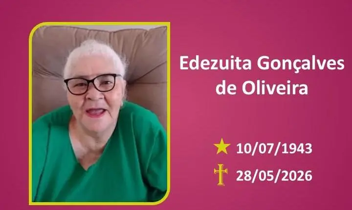 A Funerária Bom Jesus comunica o falecimento da Sra. Edezuita Gonçalves De Oliveira.