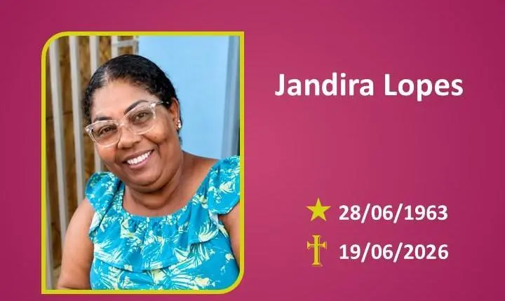 A Funerária Bom Jesus comunica o falecimento da Sra. Jandira Lopes.