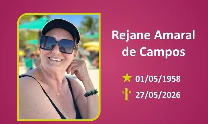 A Funerária Bom Jesus comunica o falecimento da Sra. Rejane Amaral De Campos.