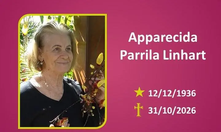 A Funerária Bom Jesus comunica o falecimento de APPARECIDA PARRILA LINHART 