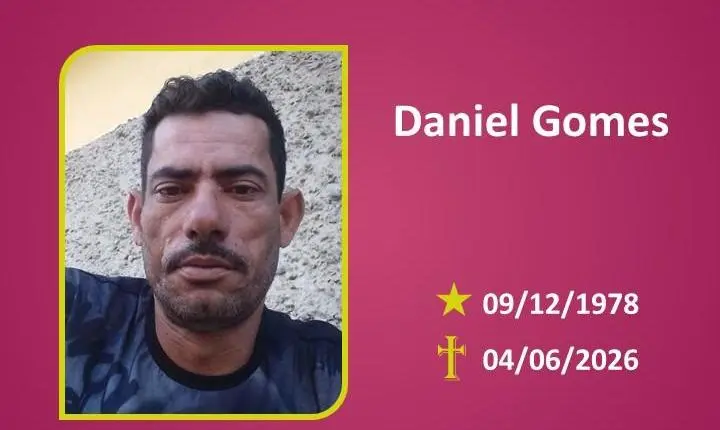 A Funerária Bom Jesus comunica o falecimento de Daniel Gomes