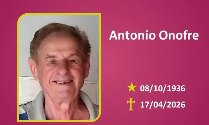 A Funerária Bom Jesus comunica o falecimento do Sr. Antonio Onofre.