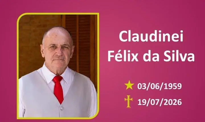 A Funerária Bom Jesus comunica o falecimento do Sr. CLAUDINEI FÉLIX DA SILVA
