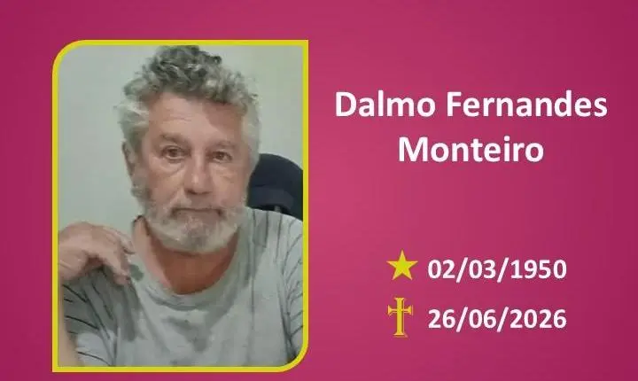 A Funerária Bom Jesus comunica o falecimento do SR. DALMO FERNANDES MONTEIRO
