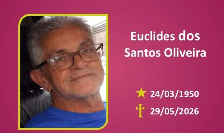 A Funerária Bom Jesus comunica o falecimento do Sr. Euclides dos Santos Oliveira 