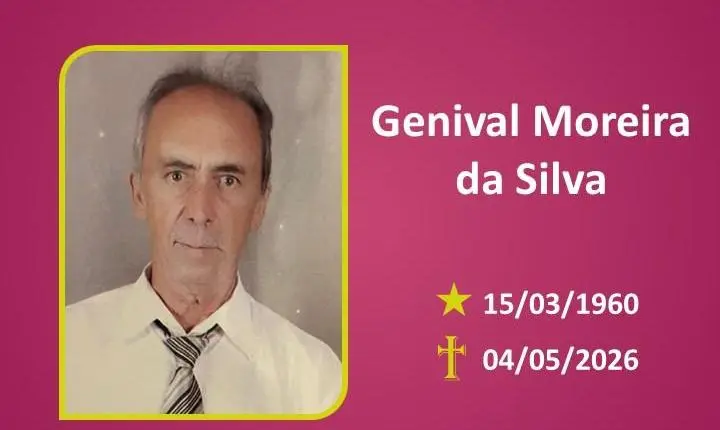 A Funerária Bom Jesus comunica o falecimento do Sr. Genival Moreira Da Silva.