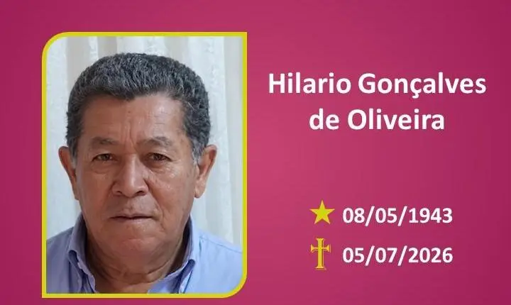 A Funerária Bom Jesus comunica o falecimento do Sr. HILARIO GONÇALVES DE OLIVEIRA