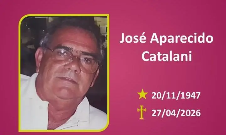 A Funerária Bom Jesus comunica o falecimento Do Sr JOSÉ APARECIDO CATALANI