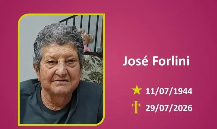 A Funerária Bom Jesus comunica o falecimento do Sr. JOSÉ FORLINI 