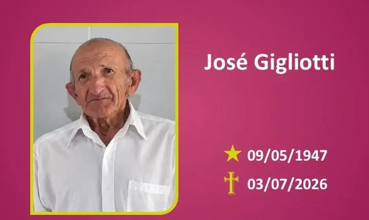 A Funerária Bom Jesus comunica o falecimento do Sr. José Gigliotti.