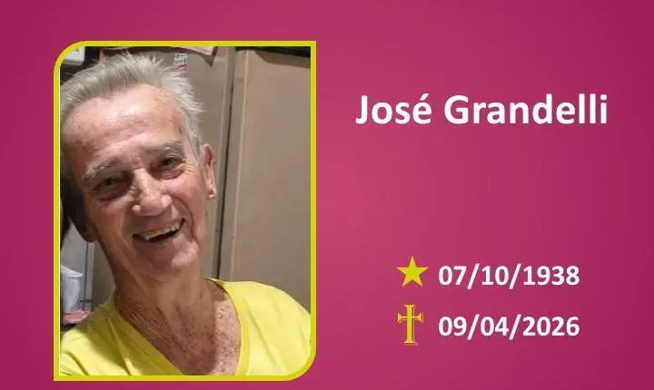 A Funerária Bom Jesus comunica o falecimento do Sr. José Grandelli