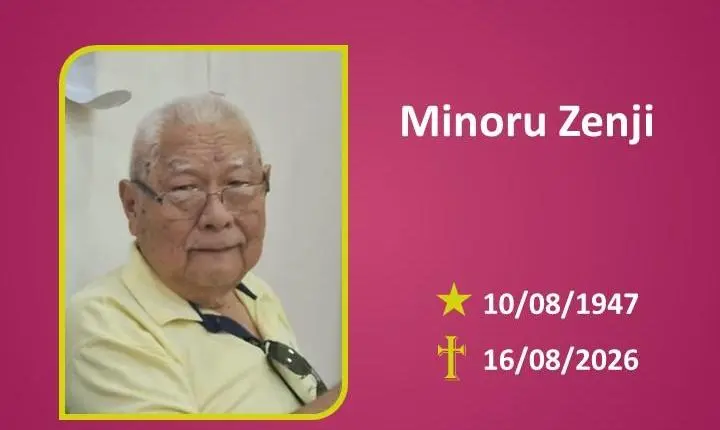 A Funerária Bom Jesus comunica o falecimento do Sr. Minoru Zenji.