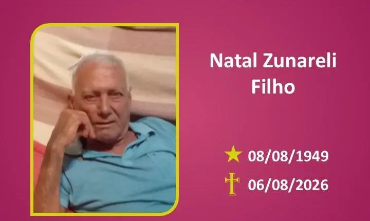 A Funerária Bom Jesus comunica o falecimento do Sr. NATAL ZUNARELI FILHO                              