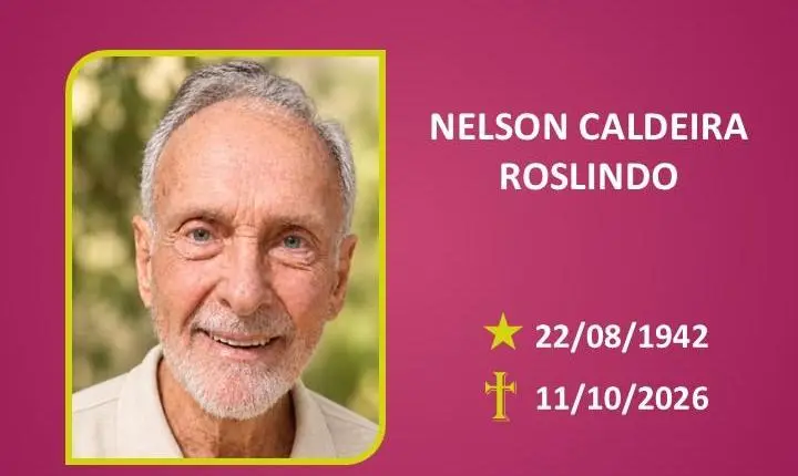 A Funerária Bom Jesus comunica o falecimento do Sr. NELSON CALDEIRA ROSLINDO 