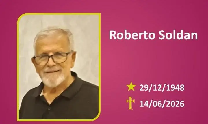 A Funerária Bom Jesus comunica o falecimento do Sr. ROBERTO SOLDAN