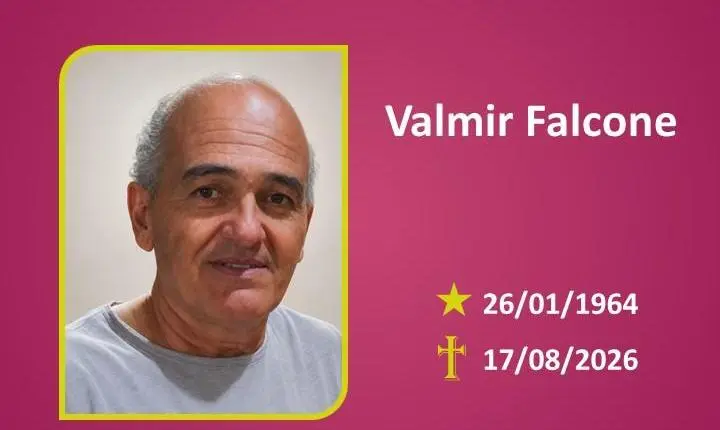 A Funerária Bom Jesus comunica o falecimento do Sr. VALMIR FALCONE 