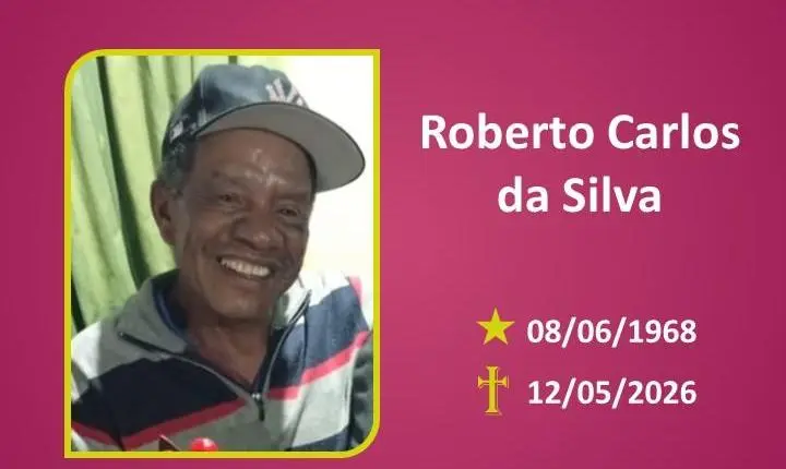 Fun. Bom Jesus junto com Fun. Marcelo Alemão comunica o falecimento do Sr. ROBERTO CARLOS DA SILVA