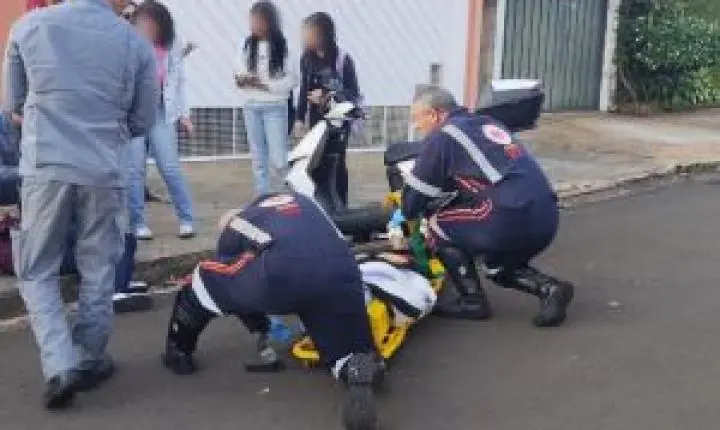 Atropelamento envolvendo moto elétrica deixa duas feridas em São Carlos