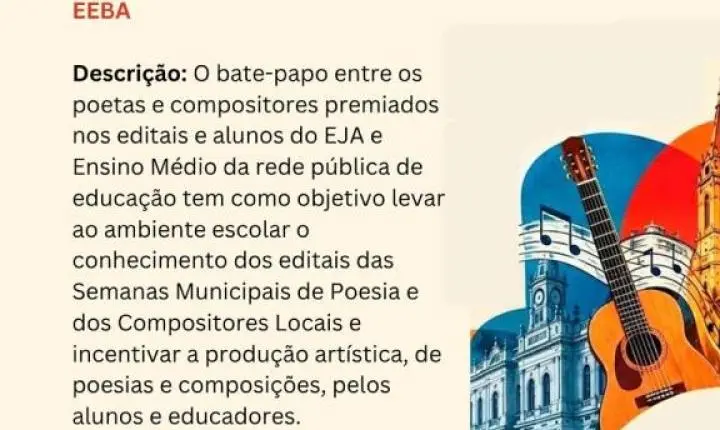 Alunos do EEBA participam da roda de conversa rimas que inspiram em Araraquara