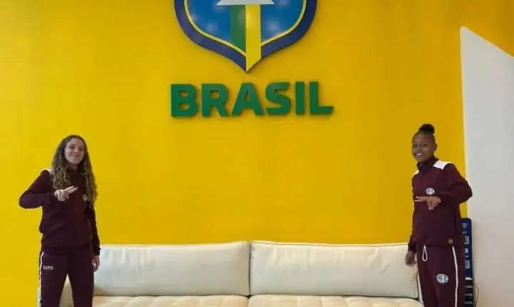 Lavínia e Marcelinha se apresentam para a Seleção Brasileira Sub-15