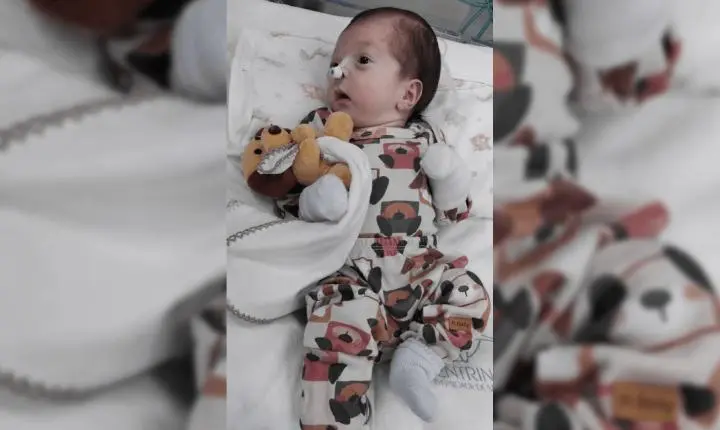 Bebê Noah Gabriel recebe alta da UTI e respira sem ajuda em Rio Claro