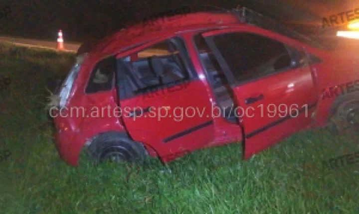 Capotamento na Rodovia Washington Luís resulta em uma morte