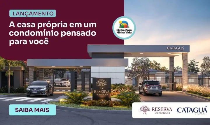 Cataguá Construtora apresenta o novo condomínio Reserva Jacarandá III