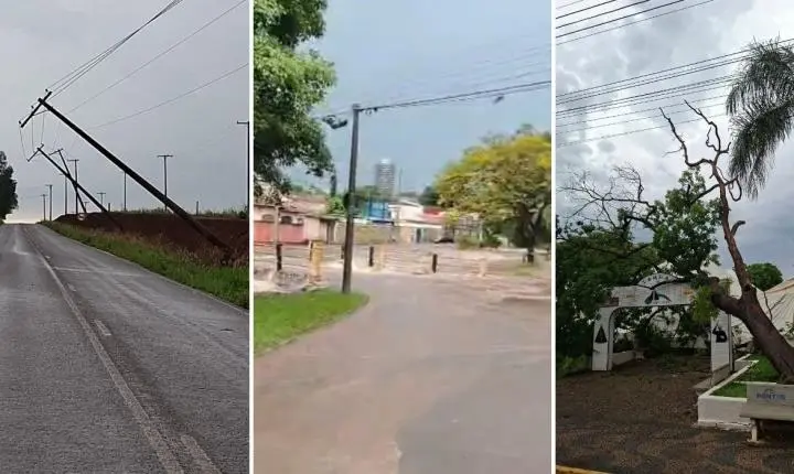 Temporais em SP provocam alagamentos e danos a veículos no interior