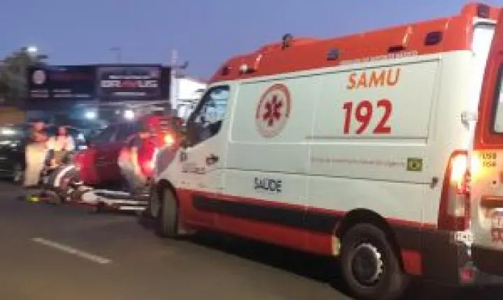 Ciclista sofre ferimentos em colisão no Santa Felícia