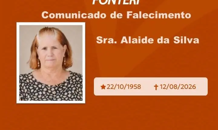 Com pesar, nos despedimos da Sra. Alaide da Silva 