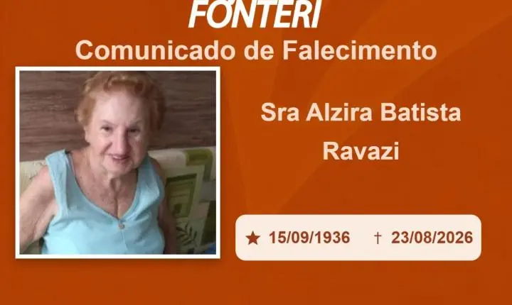 Com pesar, nos despedimos da Sra. Alzira Batista Ravazi.