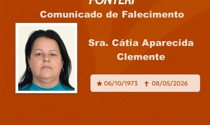Com pesar, nos despedimos da Sra. Cátia Aparecida Clemente 