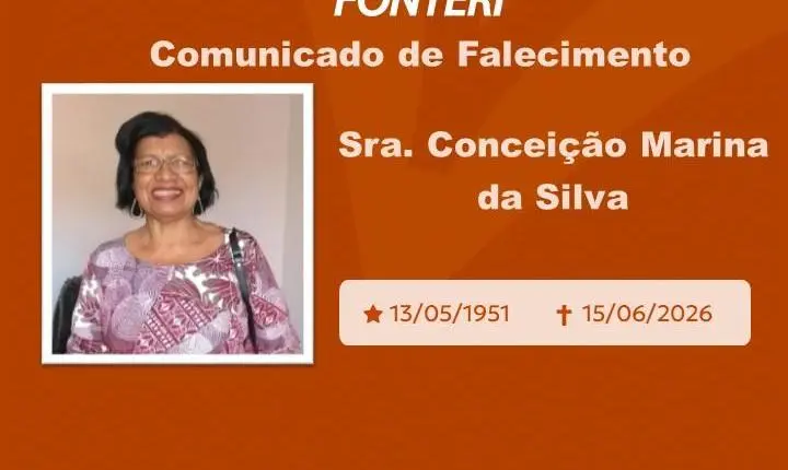 Com pesar, nos despedimos da Sra. Conceição Marina da Silva