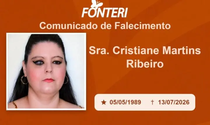 Com pesar, nos despedimos da Sra.Cristiane Martins Ribeiro 