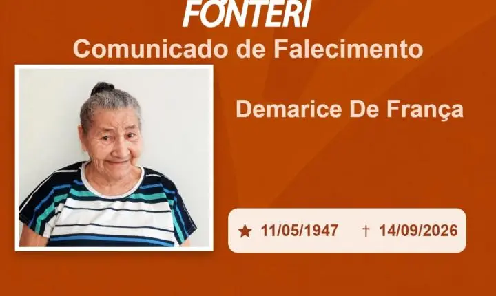 Com pesar, nos despedimos da Sra. Demarice de França