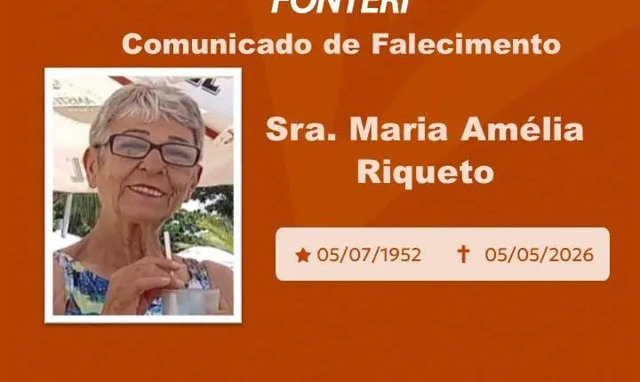 Com pesar, nos despedimos da Sra. Maria Amélia Riqueto 