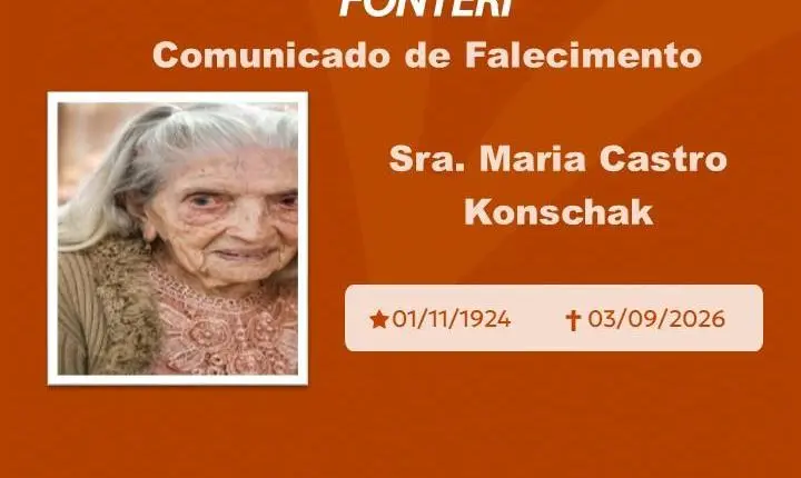 Com pesar, nos despedimos da Sra. Maria Castro Konschak