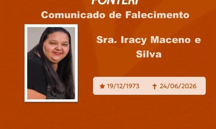 Com pesar, nos despedimos da Sra. Iracy Maceno e Silva