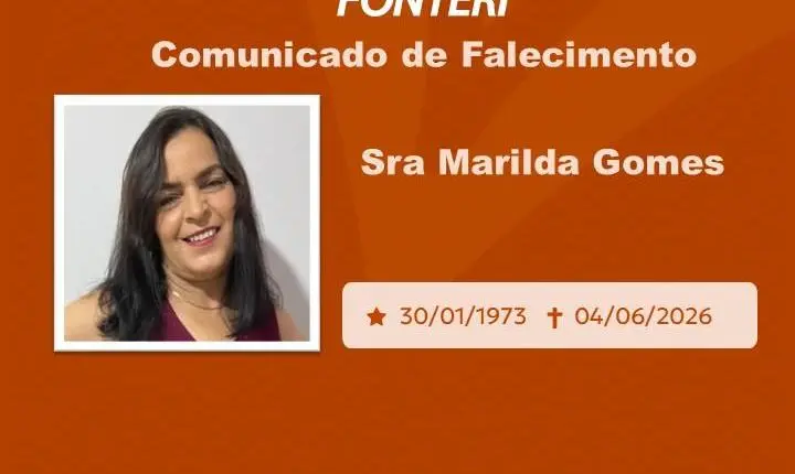 Com pesar, nos despedimos da Sra. Marilda Camargo
