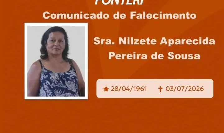 Com pesar, nos despedimos da Sra. Nilzete Aparecida Pereira de Sousa