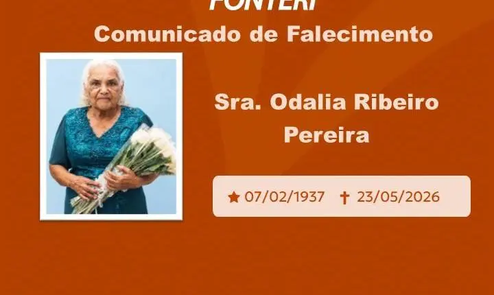 Com pesar, nos despedimos da Sra. Odalia Ribeiro 