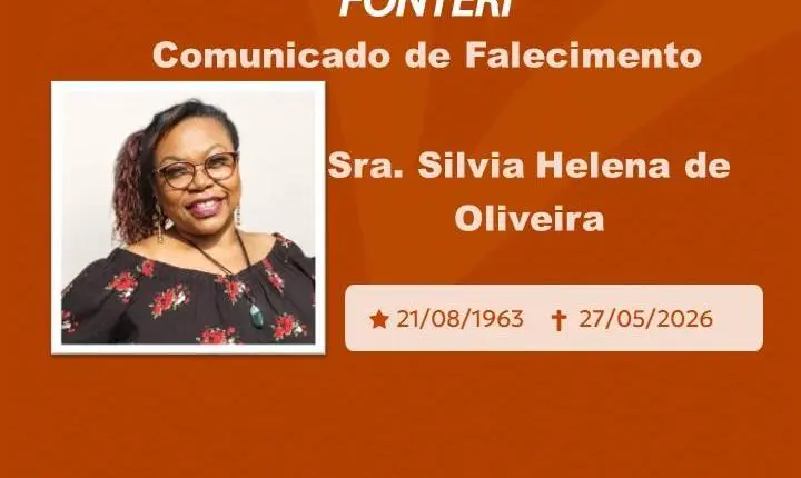 Com pesar, nos despedimos da Sra. Silvia Helena de Oliveira