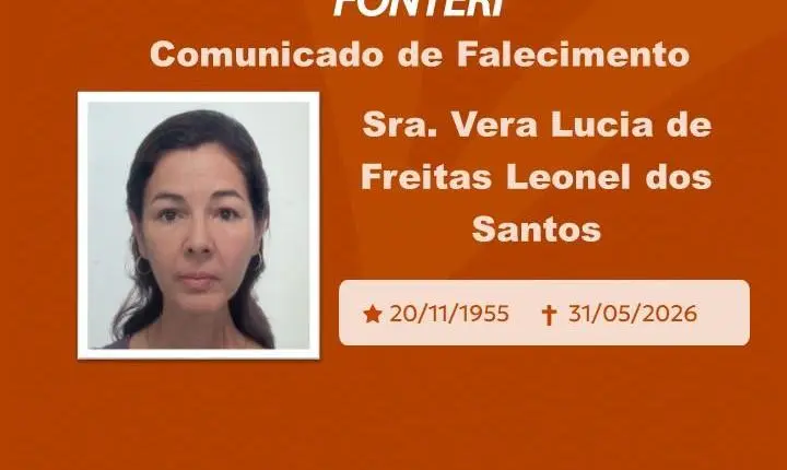 Com pesar, nos despedimos da Sra. Vera Lucia de Freitas Leonel dos Santos